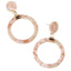 Retro Geometric Acrylic Circle Drop Earrings for Women