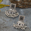 Retro Bohemian Geometric Alloy Zircon Tassel Drop Earrings for Women