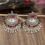 Retro Bohemian Geometric Alloy Zircon Tassel Drop Earrings for Women