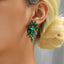 Retro Luxurious Rhinestone Wing Stud Earrings