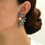 Retro Luxurious Rhinestone Wing Stud Earrings