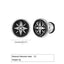 1 Pair Retro Punk Hexagram Inlay Stainless Steel Zircon Stud Earrings