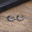 Retro Punk U Shape Enamel Carved Stainless Steel Earrings