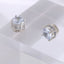 Retro Round Zircon Stainless Steel Clip-On Earrings for Men