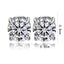 Retro Round Zircon Stainless Steel Clip-On Earrings for Men