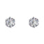 Retro Round Zircon Stainless Steel Clip-On Earrings for Men