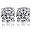 Retro Round Zircon Stainless Steel Clip-On Earrings for Men