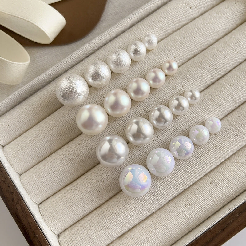 Retro French Style Imitation Pearl Ear Clips for Women