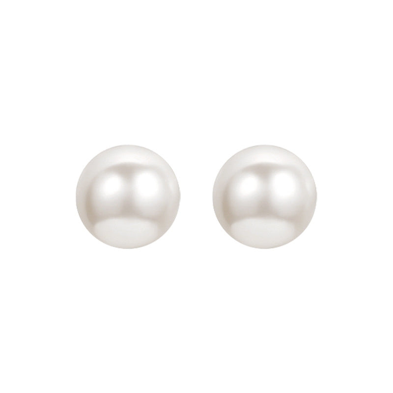 Retro French Style Imitation Pearl Ear Clips for Women