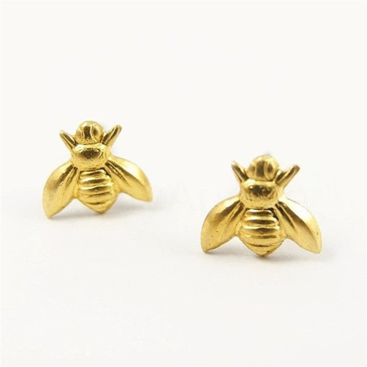 Simple Bee Alloy Plated Women's Stud Earrings