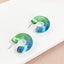 1 Pair Colorful C Shape Acrylic Earrings