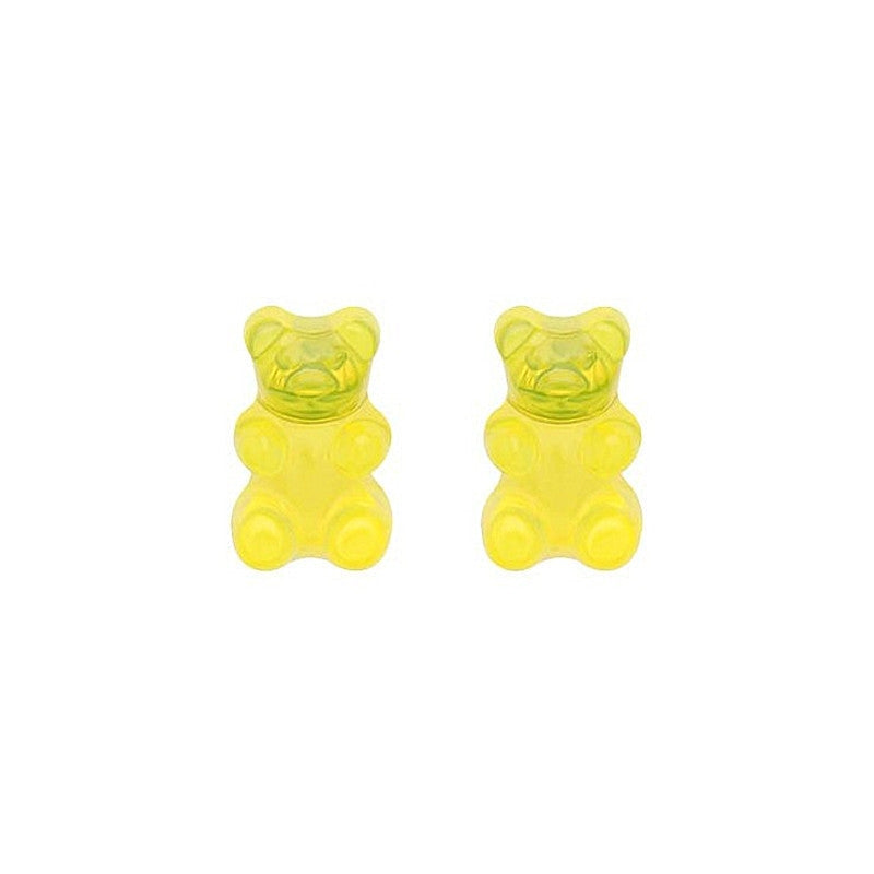 1 Pair Simple Style Classic Style Bear Plastic Resin Ear Studs