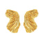 1 Pair Minimalist Vintage Butterfly 18k Gold Plated Copper Ear Studs