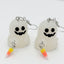 1 Pair Halloween Cartoon Character Glow-in-the-Dark Ghost Pumpkin Resin Drop Earrings