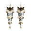 1 Pair Classic Color Block Crystal & Halloween Themed Drop Earrings