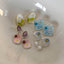 1 Pair Classic Color Block Pearl Drop Earrings - Monet Garden Inspired Floral Design