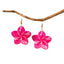 1 Pair Bohemian Flower Patchwork Acrylic Drop Earrings