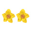 1 Pair Minimalist Flower Acrylic Stud Earrings