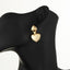 1 Pair Minimalist Heart Shape Plated Copper Drop Earrings