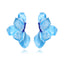 Elegant Gradient Enamel Leaf Flower Earrings