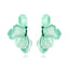 Elegant Gradient Enamel Leaf Flower Earrings