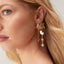 1 Pair Minimalist 18k Gold Stainless Steel Sun Moon Star Drop Earrings