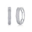 1 Pair Sterling Silver Moissanite Hoop Earrings