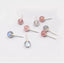 Sterling Silver Candy Crystal & Moonstone Stud Earrings