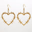 Gothic Black Heart Drop Alloy Earrings