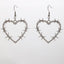 Gothic Black Heart Drop Alloy Earrings