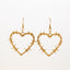 Gothic Black Heart Drop Alloy Earrings