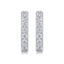 1 Pair Sterling Silver Moissanite Hoop Earrings