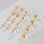 1 Pair Simple Style Flower Inlay 304 Stainless Steel Rhinestones Ear Studs