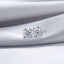 1 Carat Geometric Square Moissanite Sterling Silver Stud Earrings