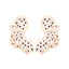 Simple Leaf Enamel Polka Dot Stud Earrings for Women