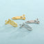 "Stainless Steel Letter Drop Earrings - Creative Jewelry for Women"