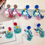 1 Pair Mermaid Acrylic Glitter Fashion Women's Earrings