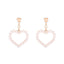 1 Pair Elegant Moon Heart Flower Rhinestone Pearl Women's Ear Clips