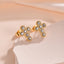 1 Pair Vintage Style Rhinestone Cross Pearl Stainless Steel Earrings