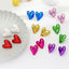 Candy Color Acrylic Round and Star Stud Earrings for Women