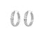 Simple Titanium Steel Circle Stud Earrings for Women