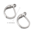1 Pair Stainless Steel 18K Gold Plated Open Hoop Earrings - Fashionable Minimalist Design