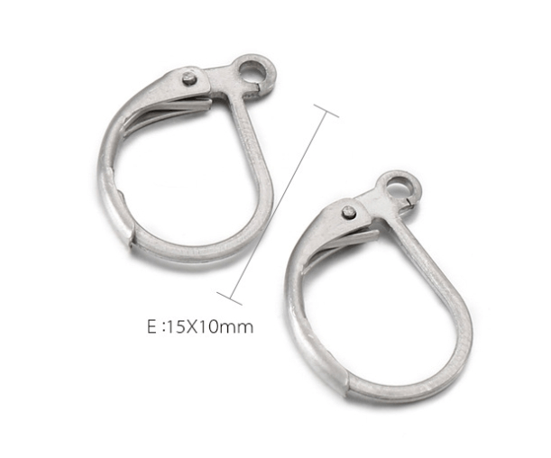 1 Pair Stainless Steel 18K Gold Plated Open Hoop Earrings - Fashionable Minimalist Design