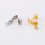 1 Pair Minimalist 18K Gold Plated Stainless Steel Hoop Earrings