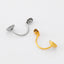 1 Pair 18K Gold Plated Stainless Steel Hoop Earrings