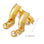 1 Pair Minimalist 18K Gold Plated Stainless Steel Hoop Earrings