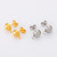 1 Pair Stainless Steel Gold Plated Minimalist Hoop Stud Earrings for Women