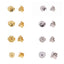 1 Pair 18K Gold Plated Sterling Silver Earring Backs and Clasps