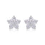 1 Pair Sterling Silver Moissanite Star Earrings