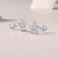 1 Pair Sterling Silver Moissanite Star Earrings